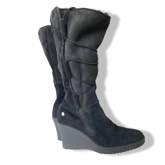NWOT UGG Wedge Suede Boots - Picture 1 of 8